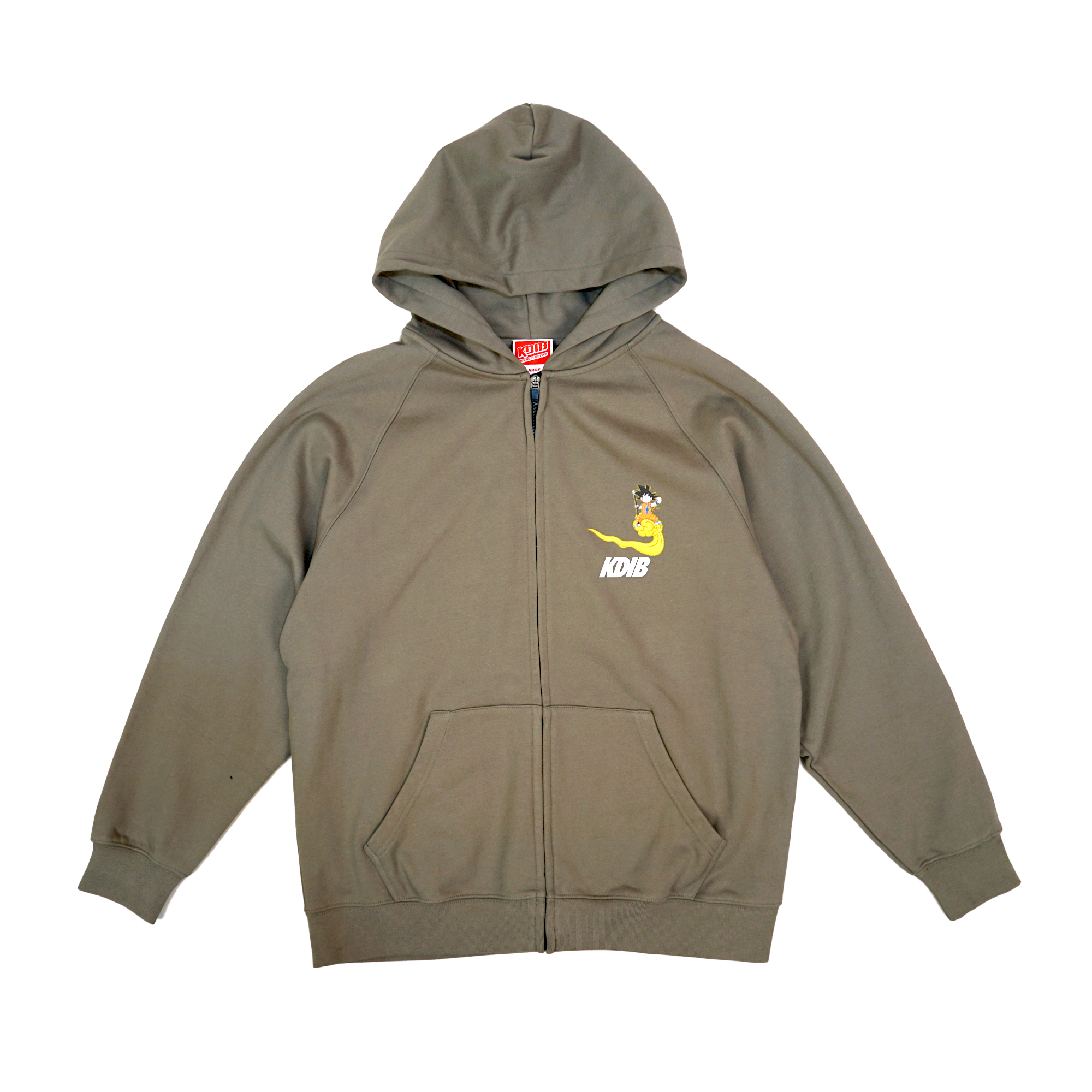 Kdib Chibi Goku Zip Hoodie - Brown