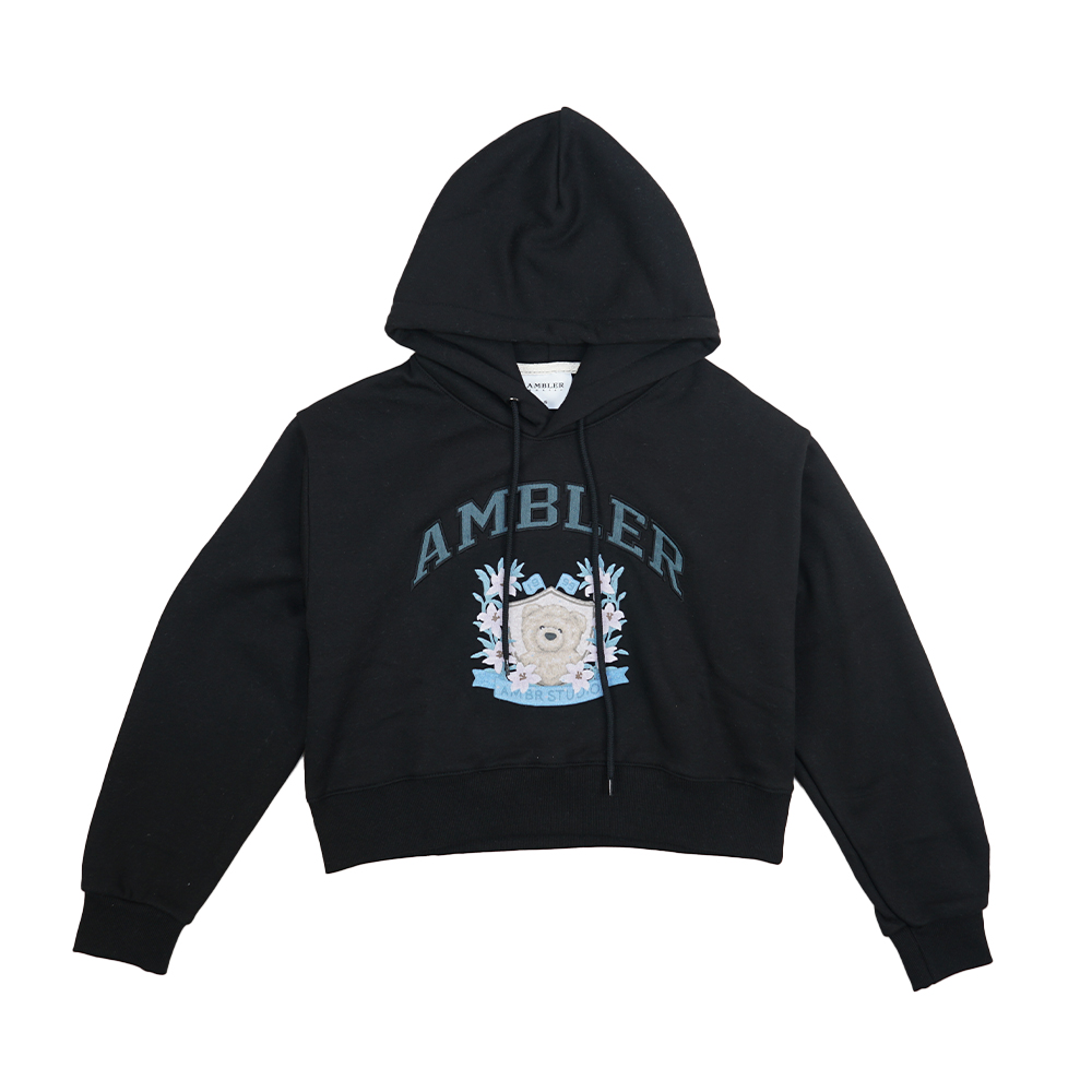 Ambler Blossom Bear WM Hood - Black