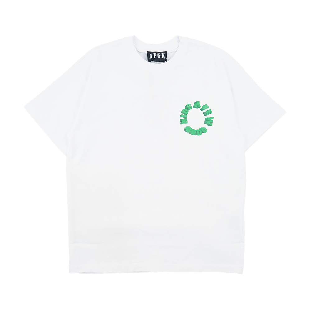 AFGK Basic Small Logo Tee - White