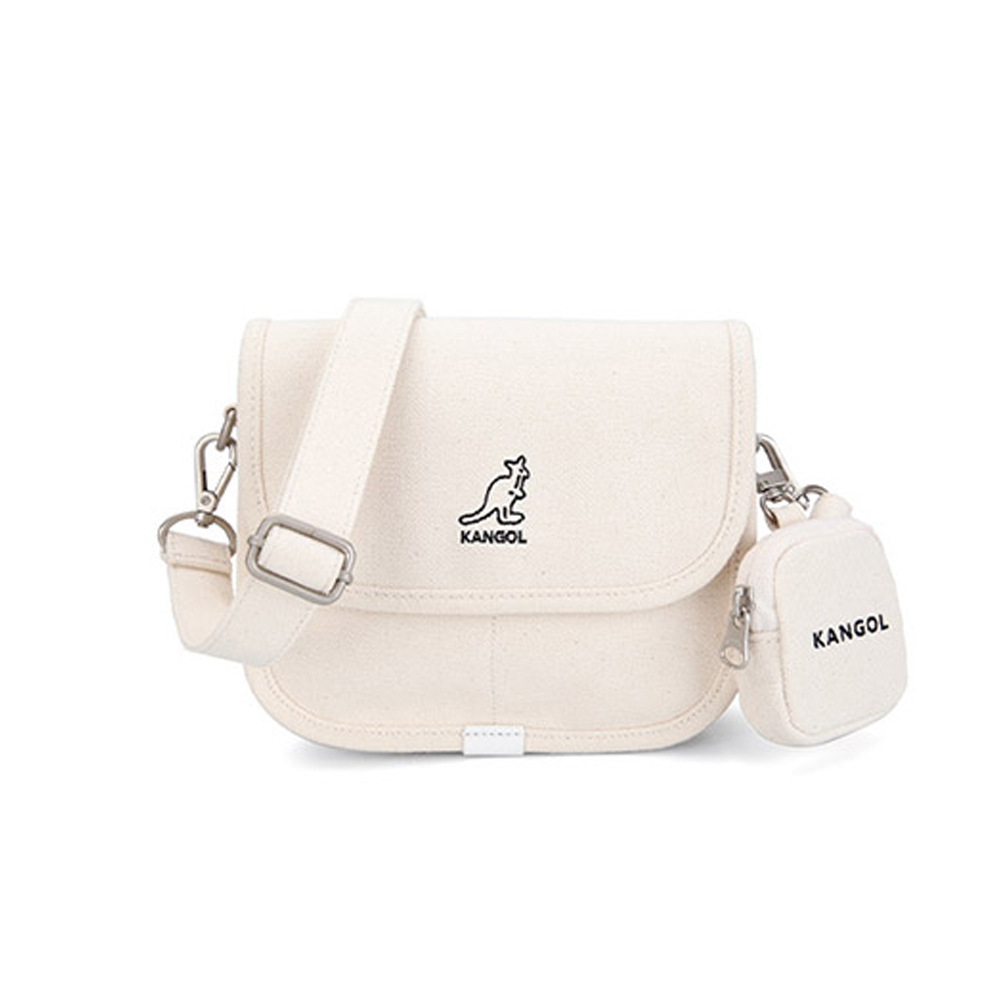 Kangol Lucky Canvas Mini Cross Bag II - Ivory