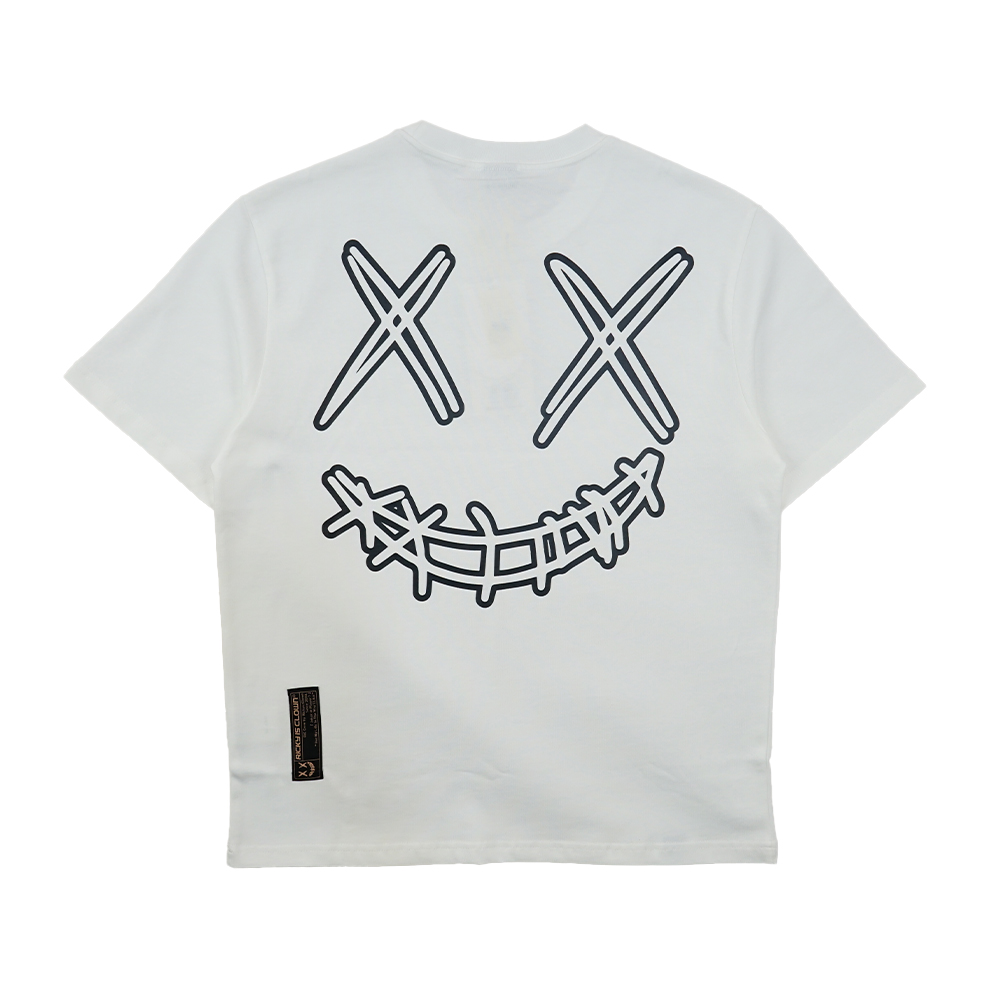 Ric Basic Hollowed Face Tee -  White
