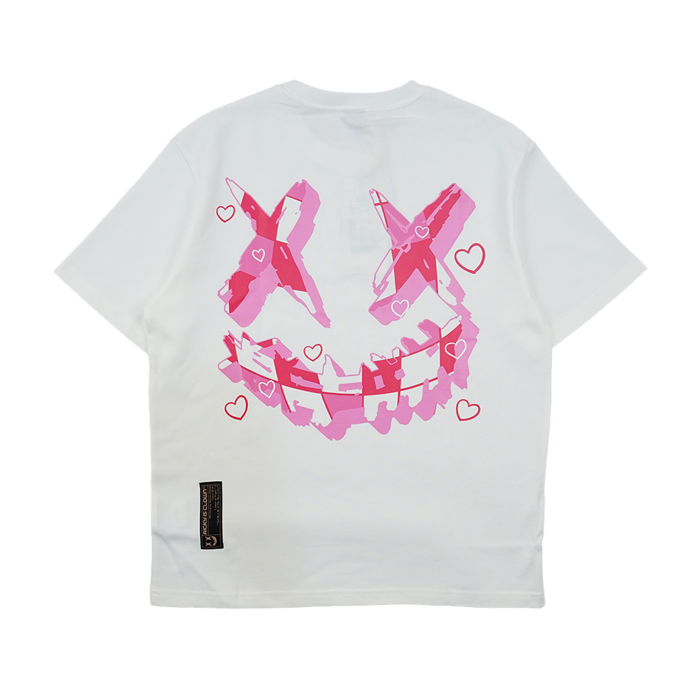 Ric Pink Disco Tee - White