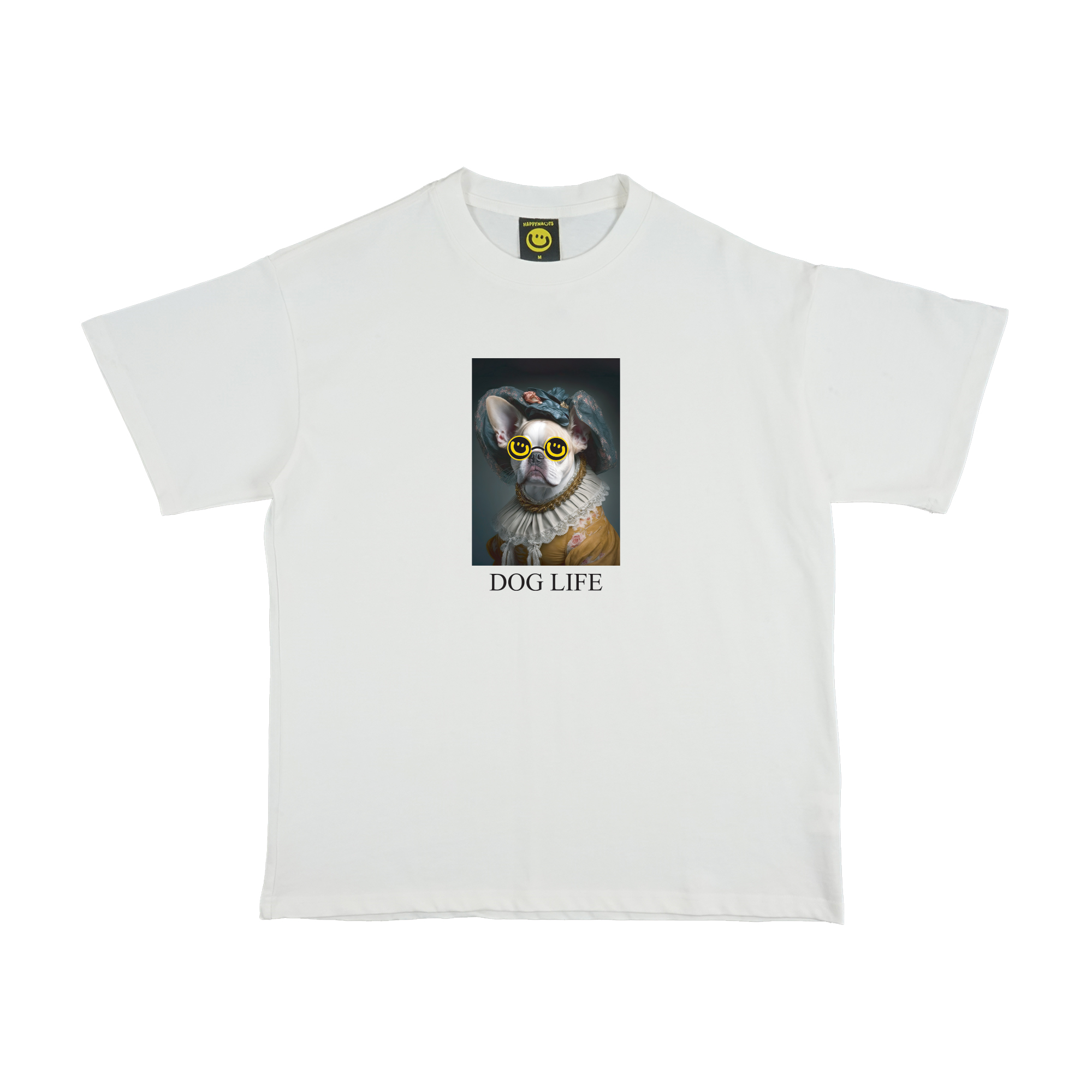 Happynauts Dog Fancy Tee - White
