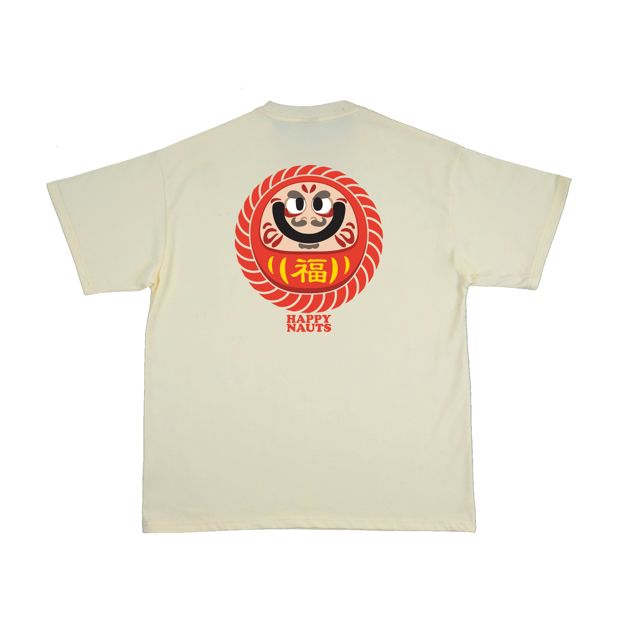 Happynauts Daruma Tee - Cream