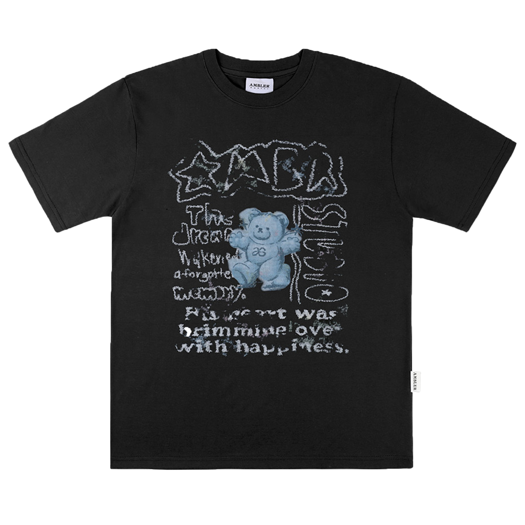 Ambler Blue Bear In The Dreams Tee - Black