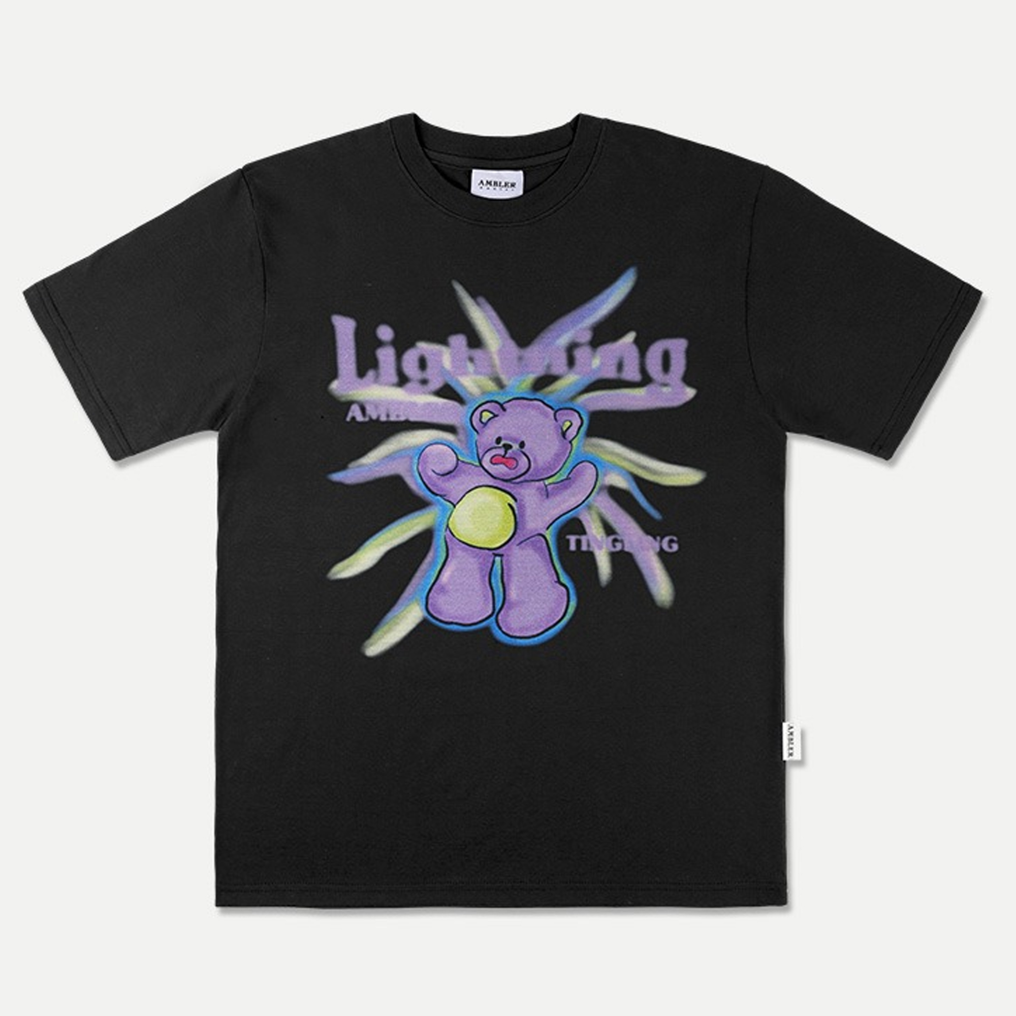 Ambler Lightning Bear Tee - Black