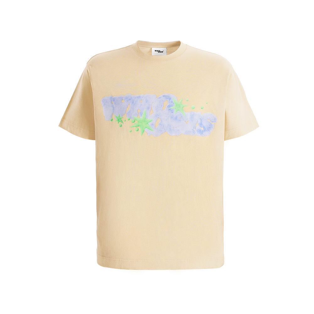 Whoosis Plush Logo Tee - Sand