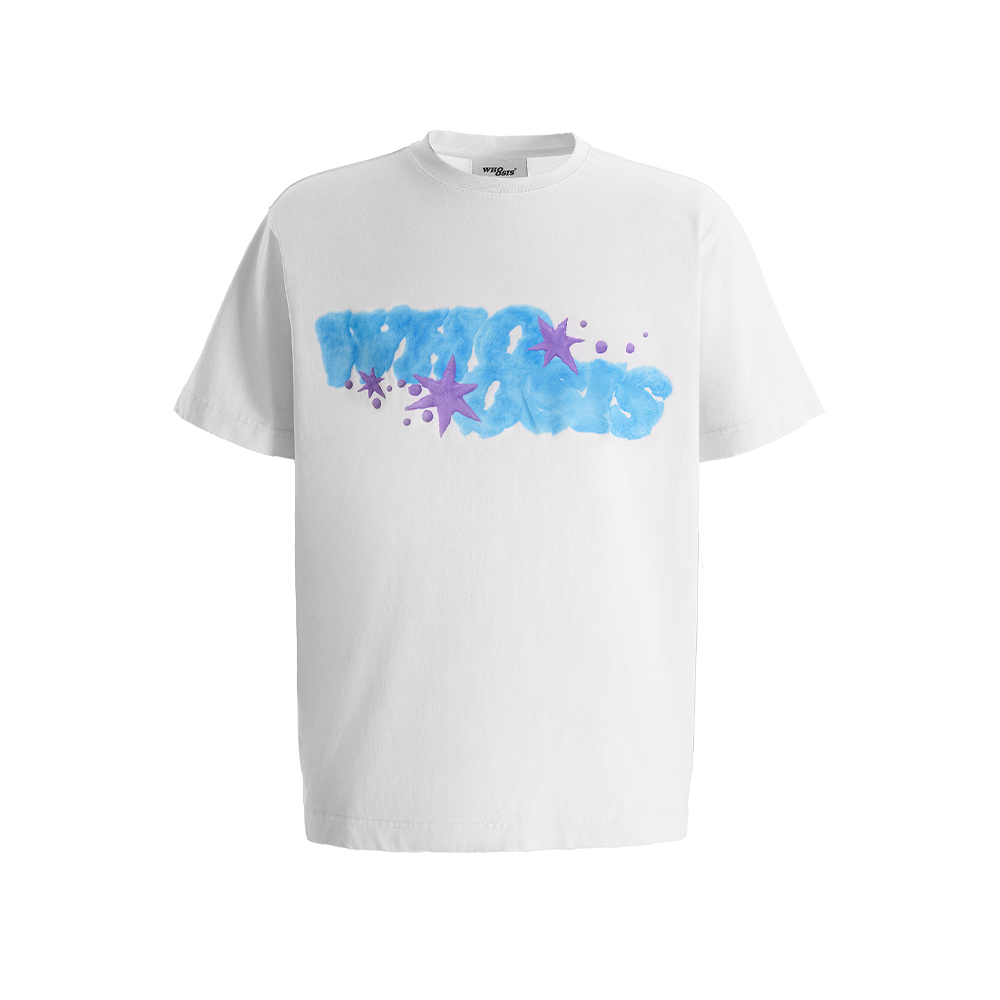 Whoosis Plush Logo Tee - White
