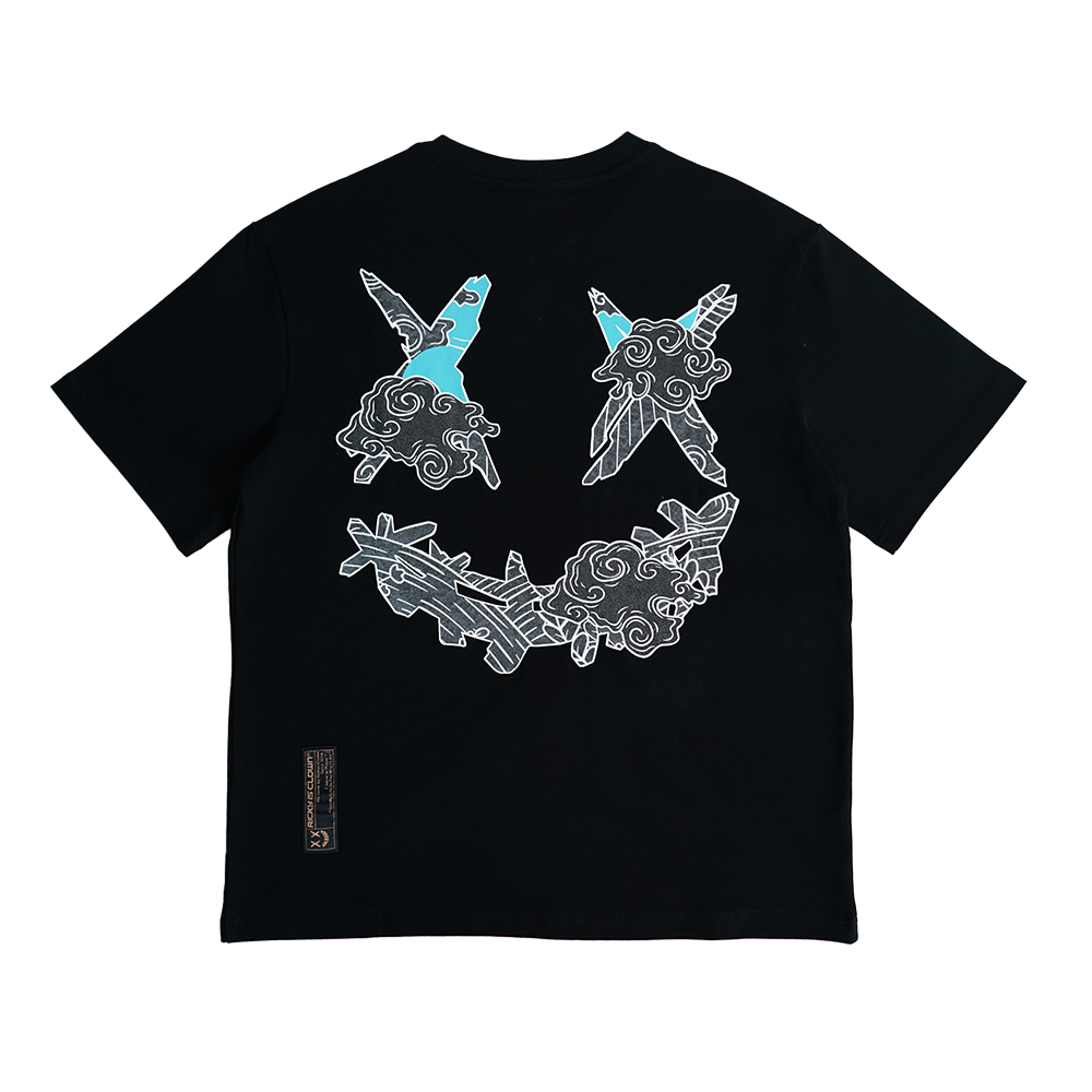 Ric Red Sun Tee - Black