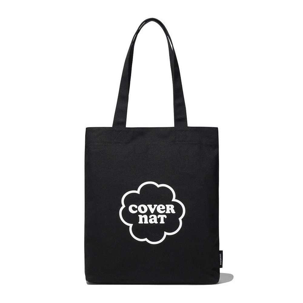 Covernat Clover Heart Canvas Eco Bag - Black