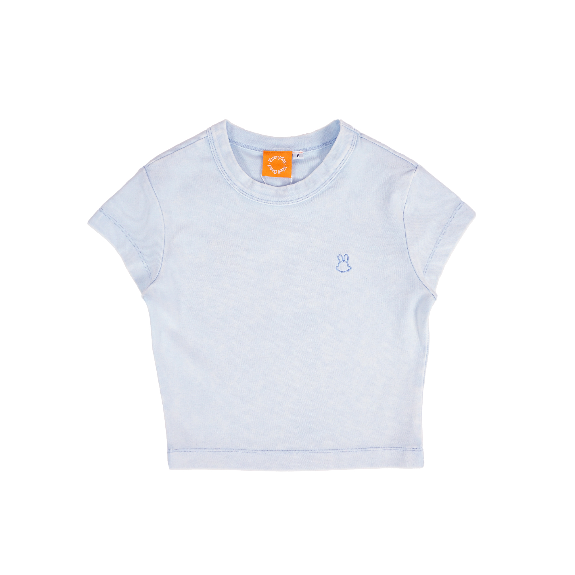 Wb Everyday Rabbit Eco-Cloud Crop Tee - Blue