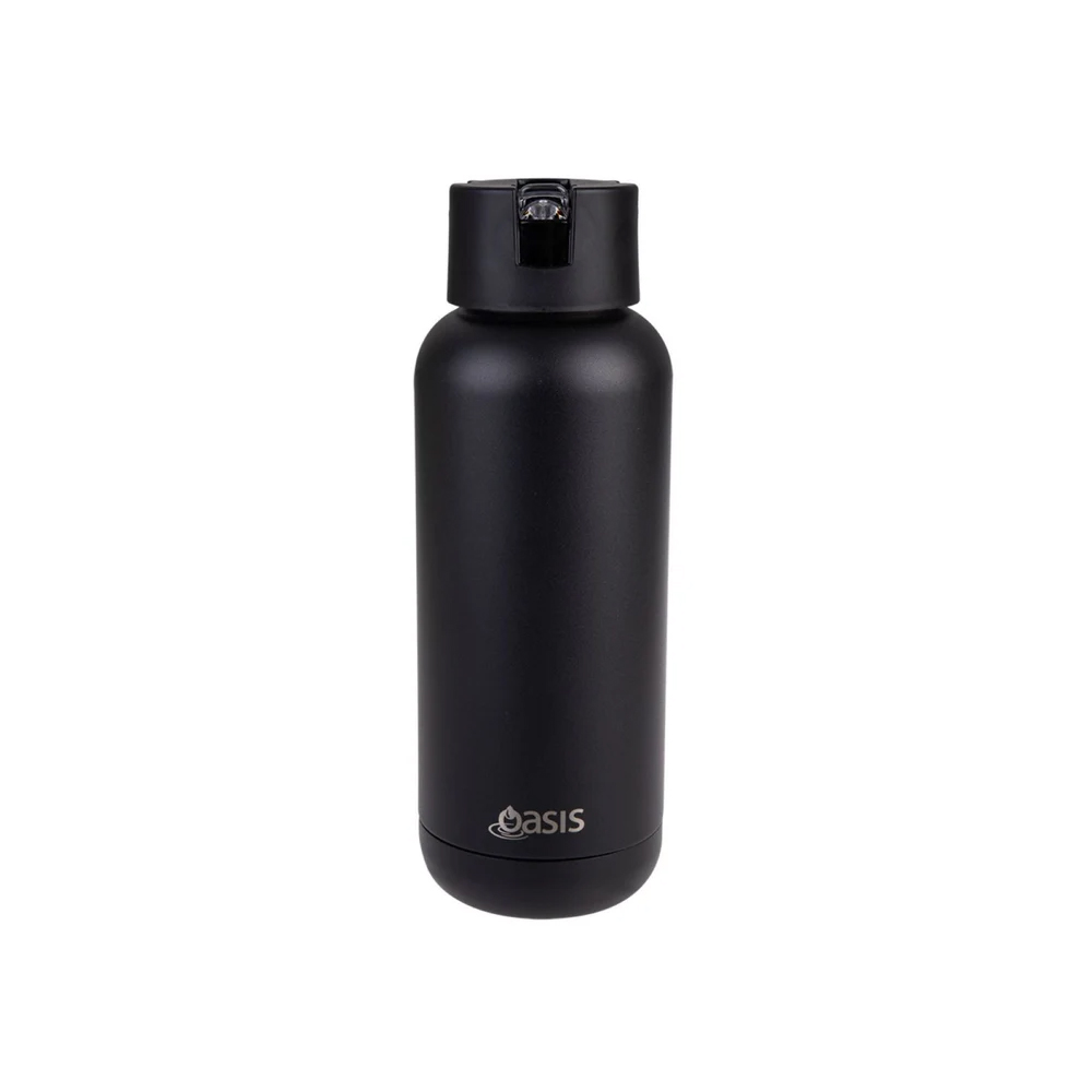 Oasis S/S Insulated Ceramic Moda Bottle 1Liter - Black