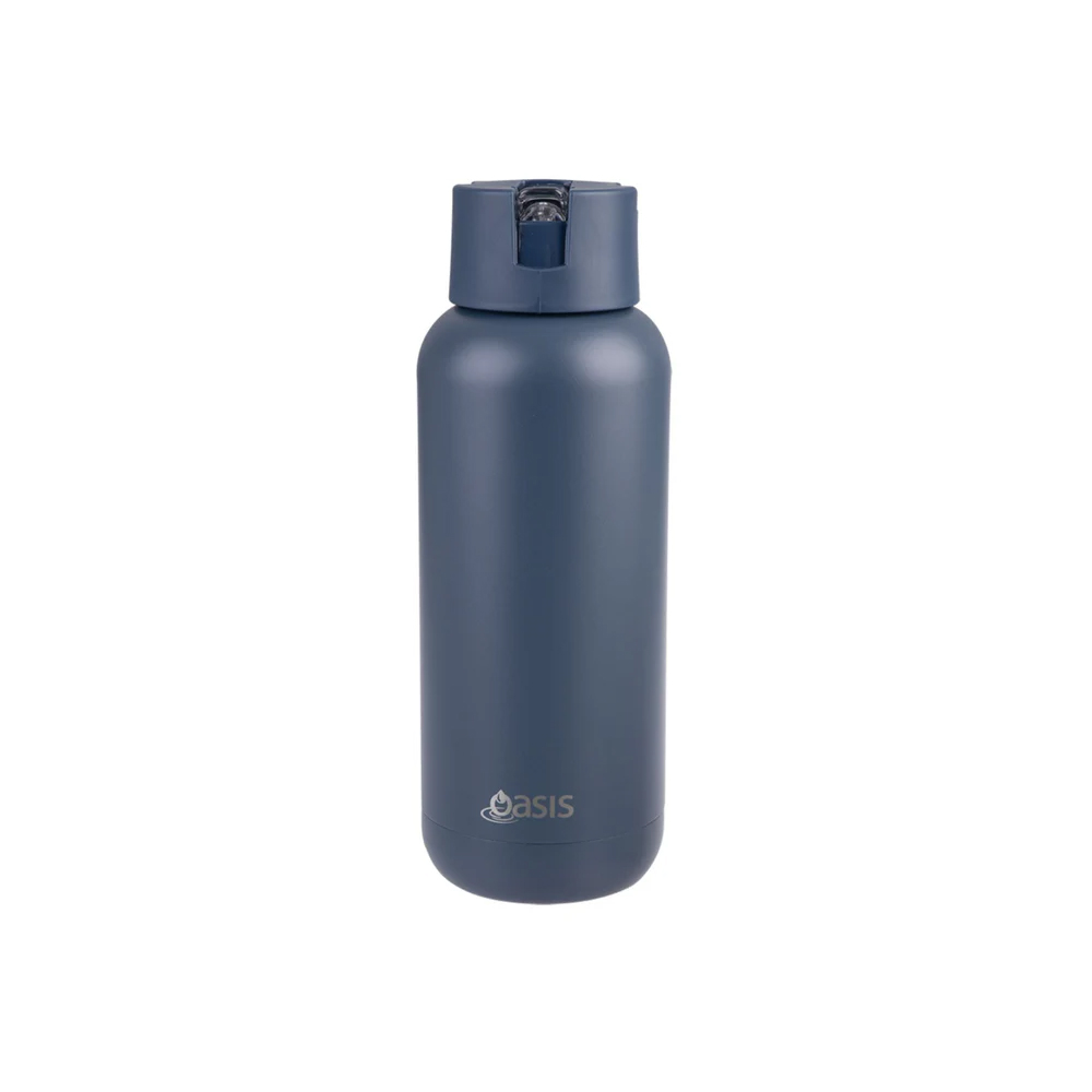 Oasis S/S Insulated Ceramic Moda Bottle 1Liter - Indigo
