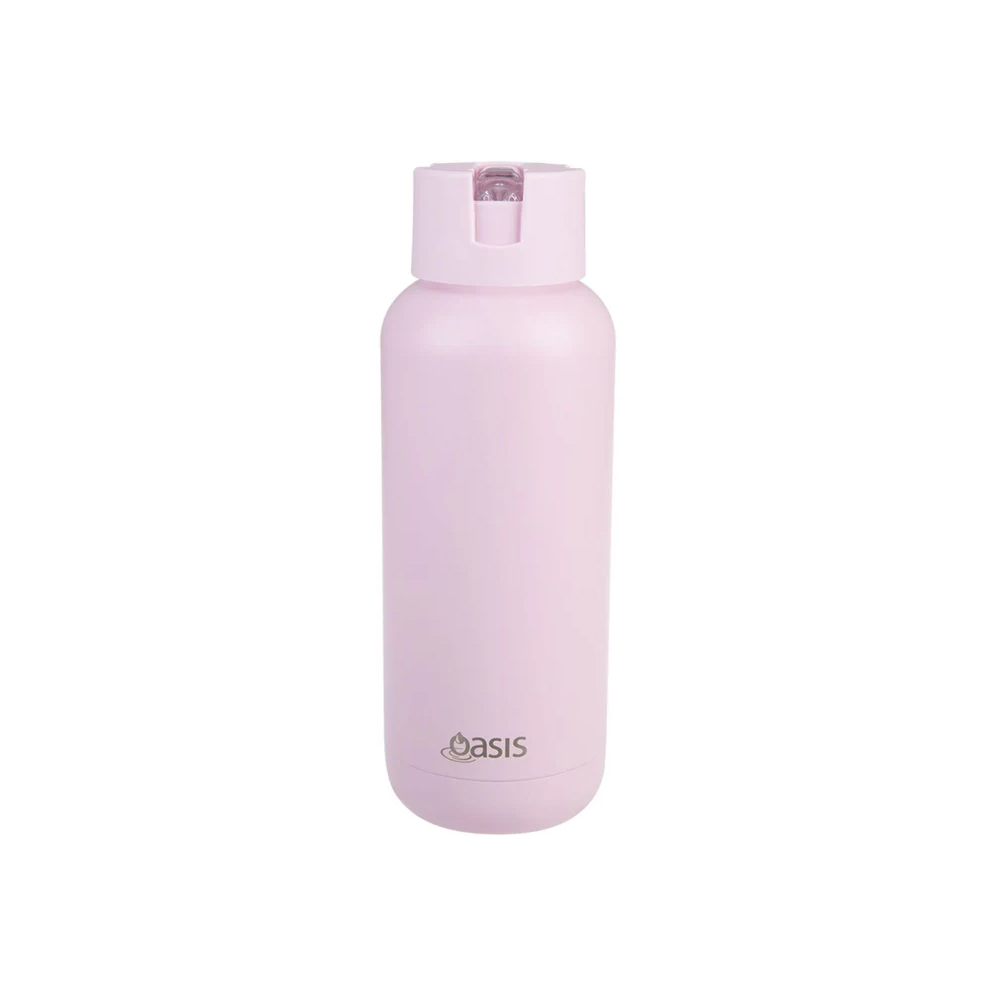 Oasis S/S Insulated Ceramic Moda Bottle 1Liter - Pink Lemonade