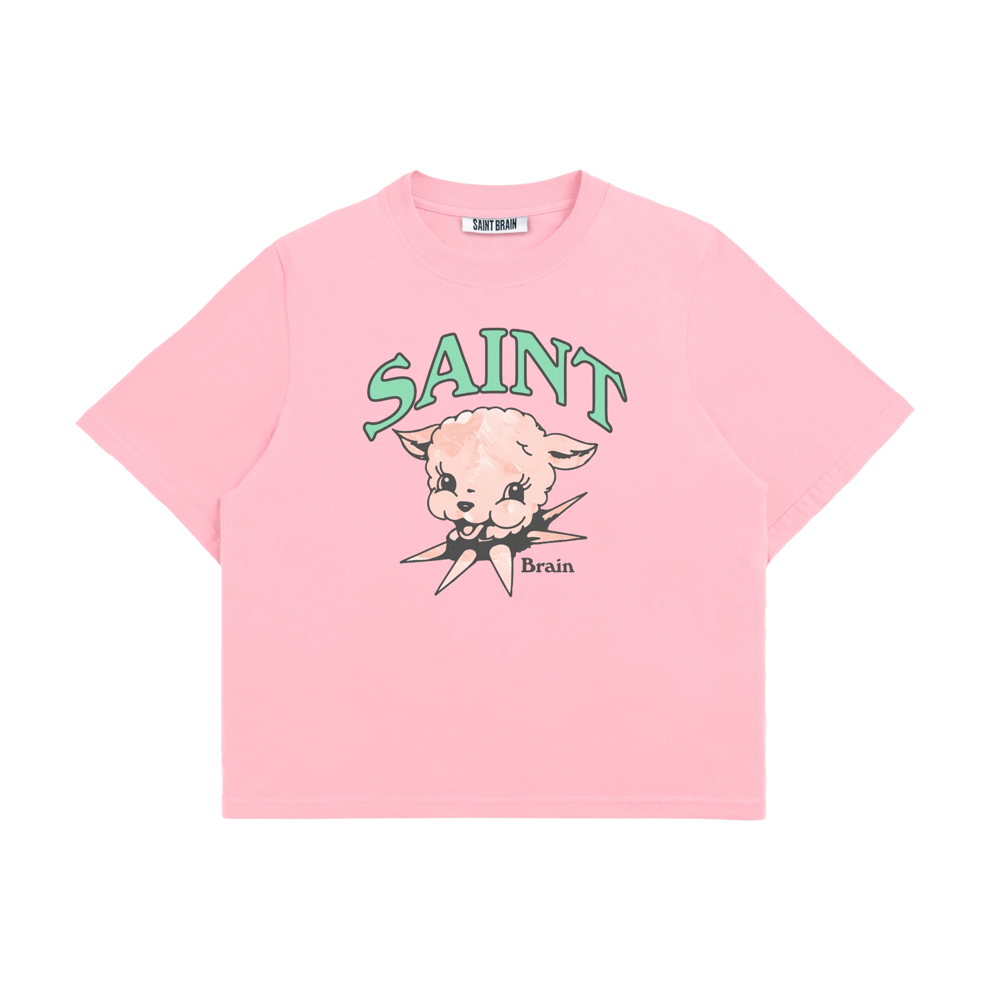 Saint Brain Saint Lamb Wm Tee - Pink