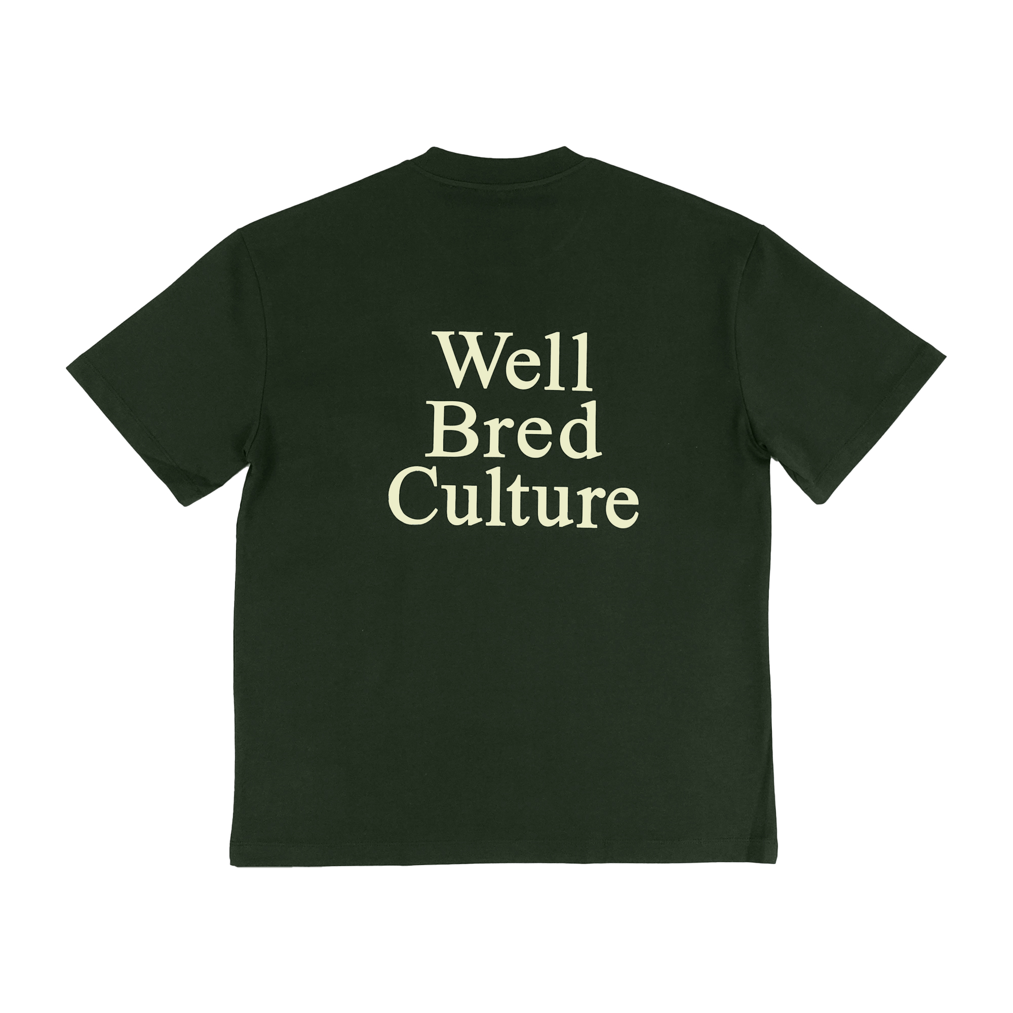 WellBred Club “Culture” Font Tee - Green