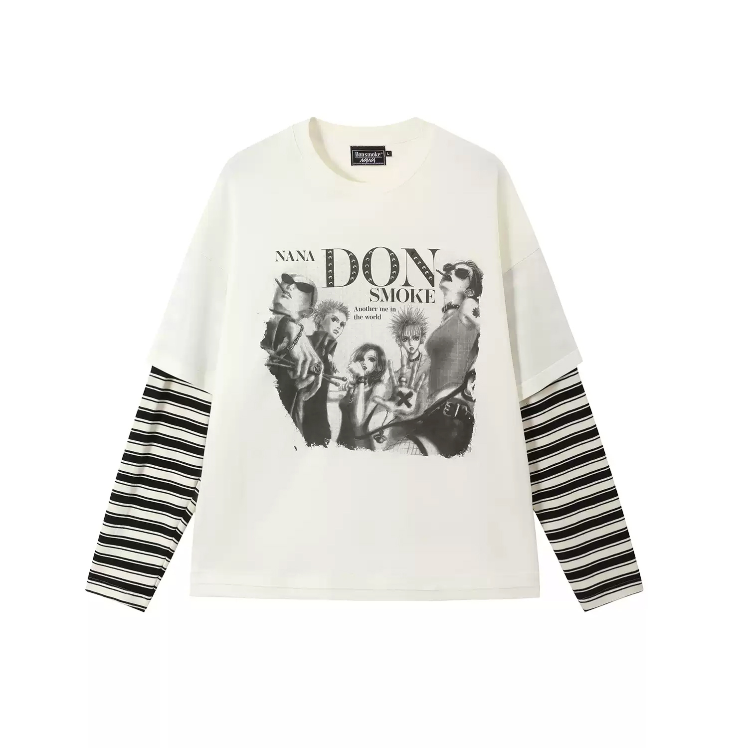 Donsmoke x NANA Black Stones 2PC LS Tee - White