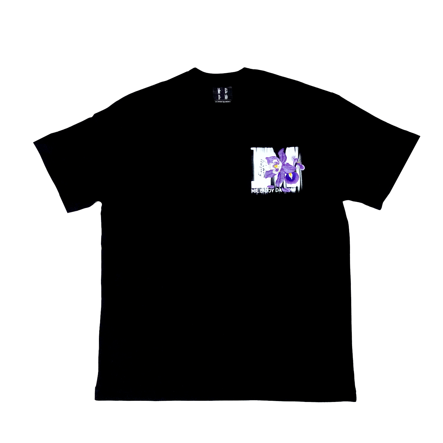 MEDM Basic Blurred Logo Emb Tee - Black