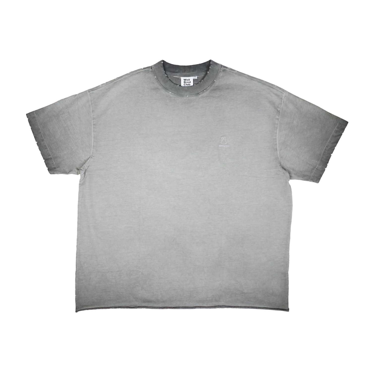 Wb Everyday Distressed Wsh Tee - Dark Grey