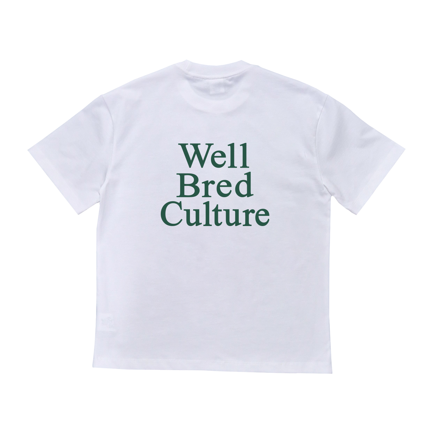 WellBred Club “Culture” Font Tee - White